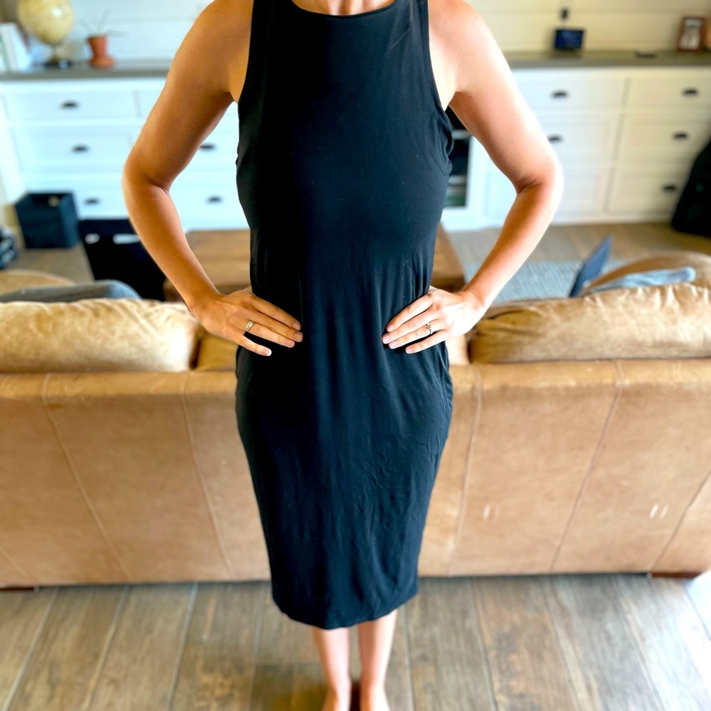 Black MIDI dress
